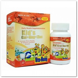 維他康-美國-兒童 鈣 + 鎂 + 鋅 咀嚼片,Vita Hong Kid's Cal+ Mag+ Zinc