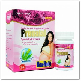 維他康-美國-孕婦 藻油 DHA+鈣+鎂 Vita Hong  Prenatal  Algae DHA oil & Calcium+Magnesium